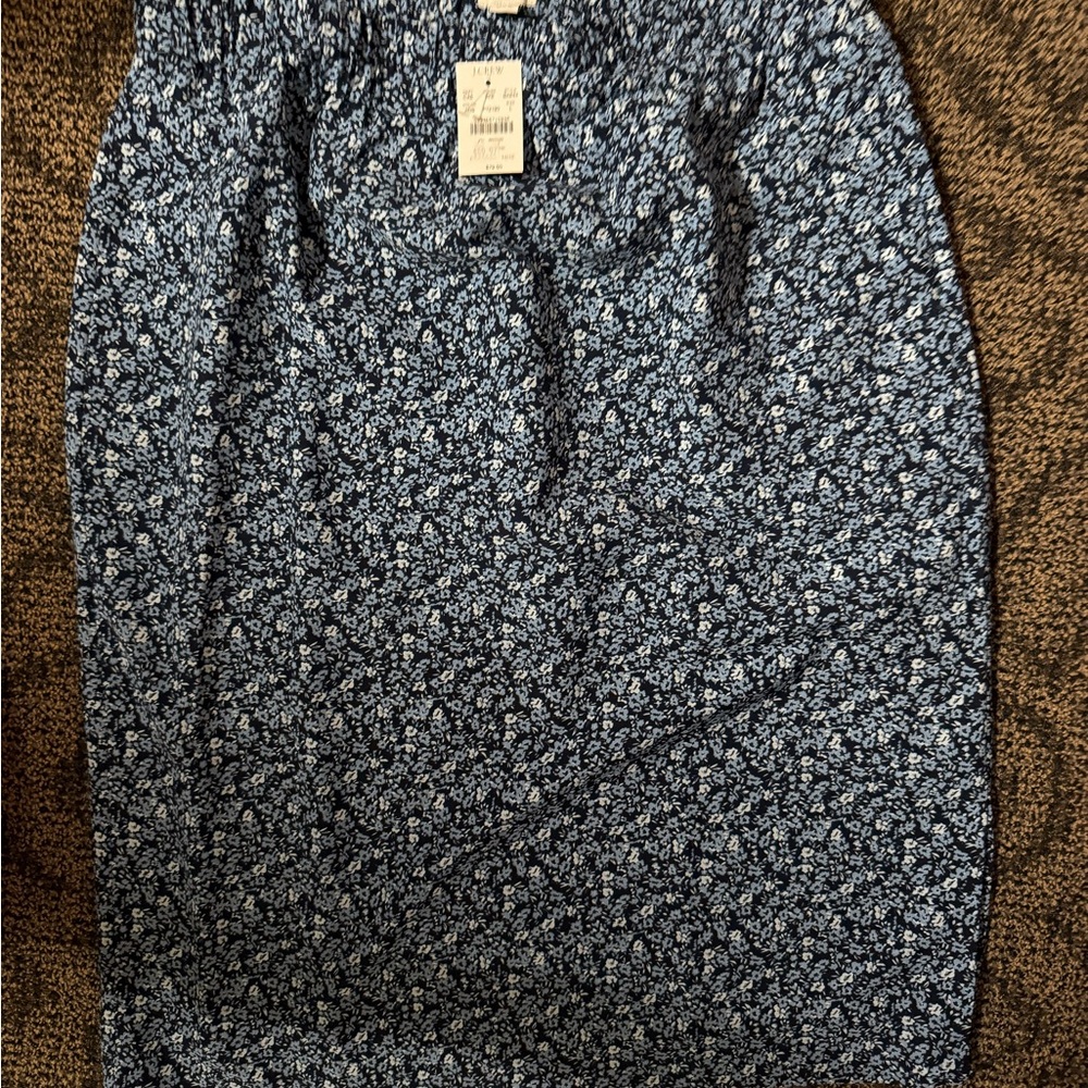 NWT Floral Blue Skirt